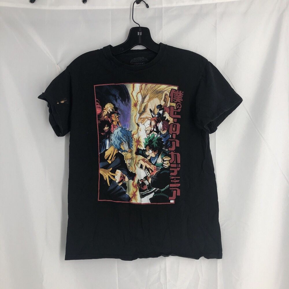 My Hero Academia Anime Unisex T-SHIRT Size Small Funimation Black Graphic Tee